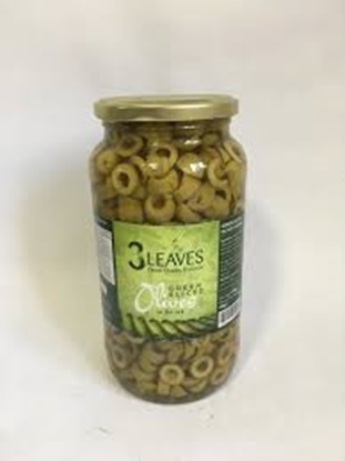 Picture of 3 LEAVES SLICED OLIVES 900GR